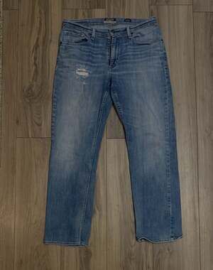 Reclaim Regular Straight Distressed Blue Denim Jeans Size 33S